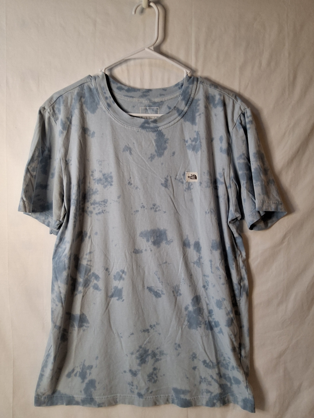 The North Face Men's Light Blue Tie-Dye Vintage Crewneck Tee